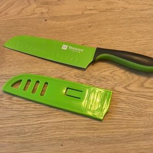 Green Santoku Knife